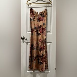 ACOA- Floral Satin Dress